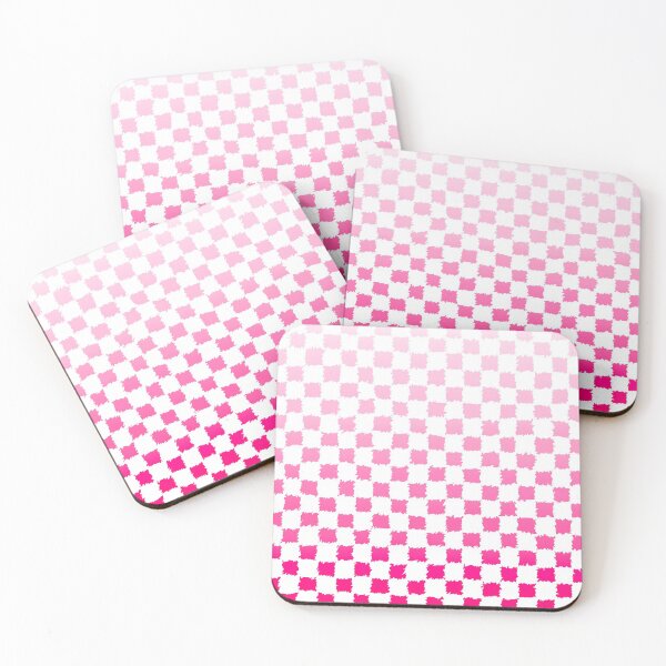 Item preview, Furry Pink ombré small Checkered Pattern designed and sold by EmmiLooArt.