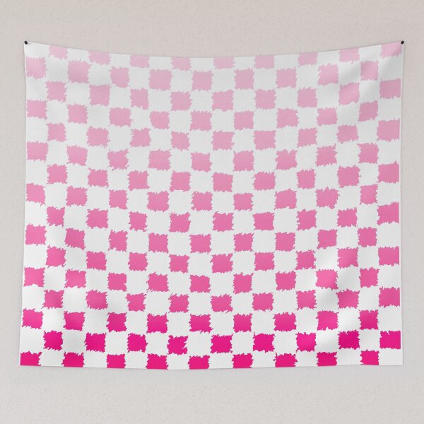 Item preview, Furry Pink ombré small Checkered Pattern designed and sold by EmmiLooArt.