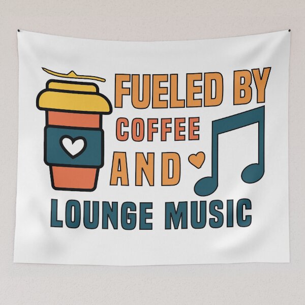 Item preview, fueled by coffee and lounge music designed and sold by Shorim.
