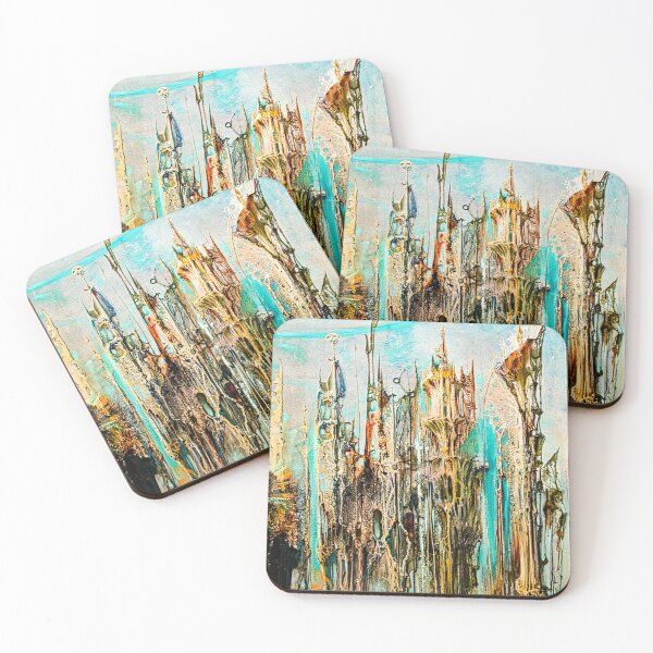 Item preview,  Skyline 1970's Vintage Sci-Fi  Art designed and sold by NinaJG007.