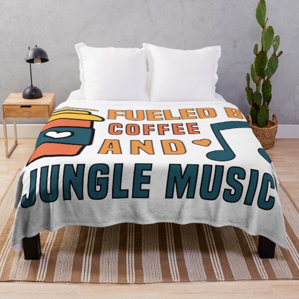 Item preview, fueled by coffee and jungle music designed and sold by Shorim.