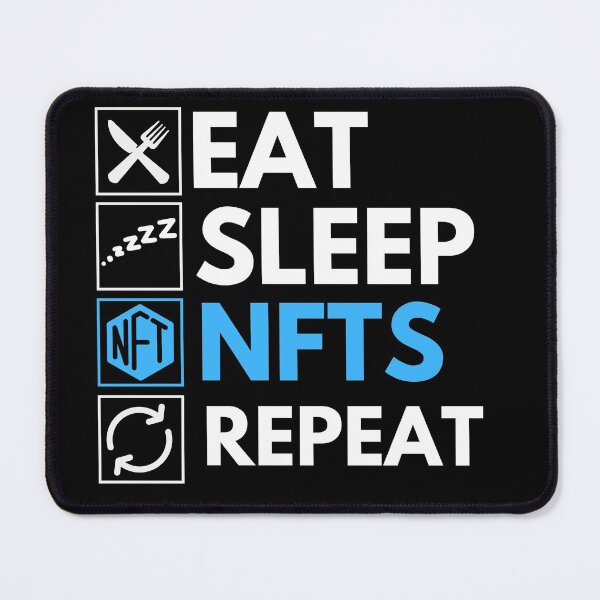 Item preview, Eat Sleep NFT Repeat - Funny NFT Humor designed and sold by nft-millionaire.