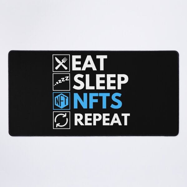 Item preview, Eat Sleep NFT Repeat - Funny NFT Humor designed and sold by nft-millionaire.