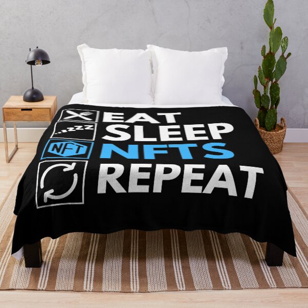 Artikelvorschau, Eat Sleep NFT Repeat - Lustiger NFT Humor entworfen und verkauft von nft-millionaire.