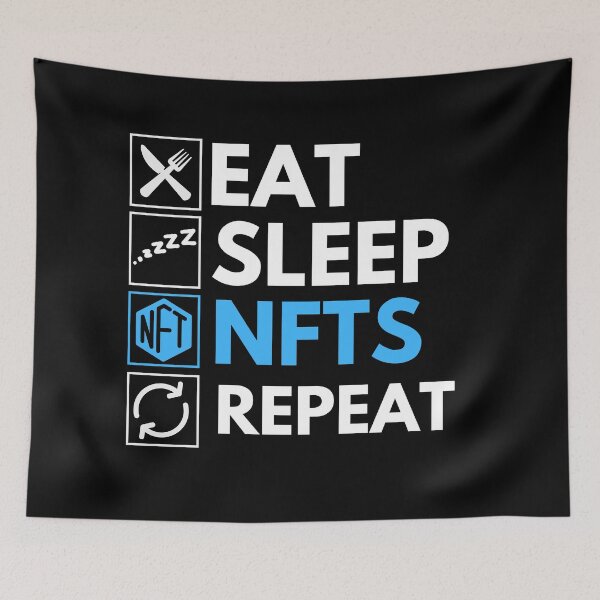 Item preview, Eat Sleep NFT Repeat - Funny NFT Humor  designed and sold by nft-millionaire.