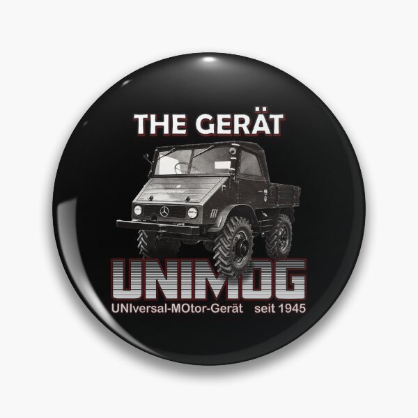 Item preview, THE GREAT UNIMOG (UNIversal-MOtor-Gerät) - oldschool on black designed and sold by Groenendijk.