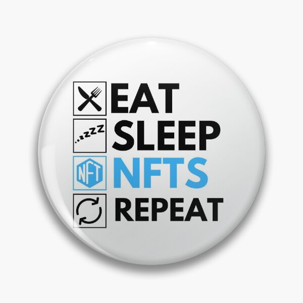 Artikelvorschau, Eat Sleep NFTs Repeat – Lustiger NFT-Humor entworfen und verkauft von nft-millionaire.