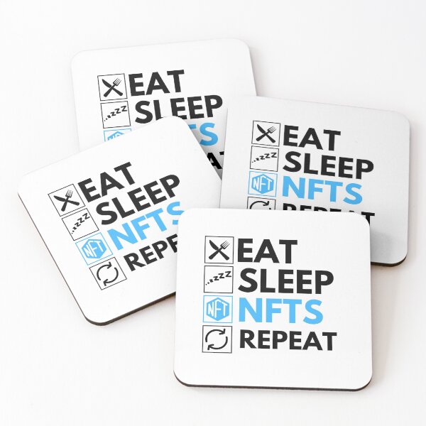 Artikelvorschau, Eat Sleep NFTs Repeat – Lustiger NFT-Humor entworfen und verkauft von nft-millionaire.