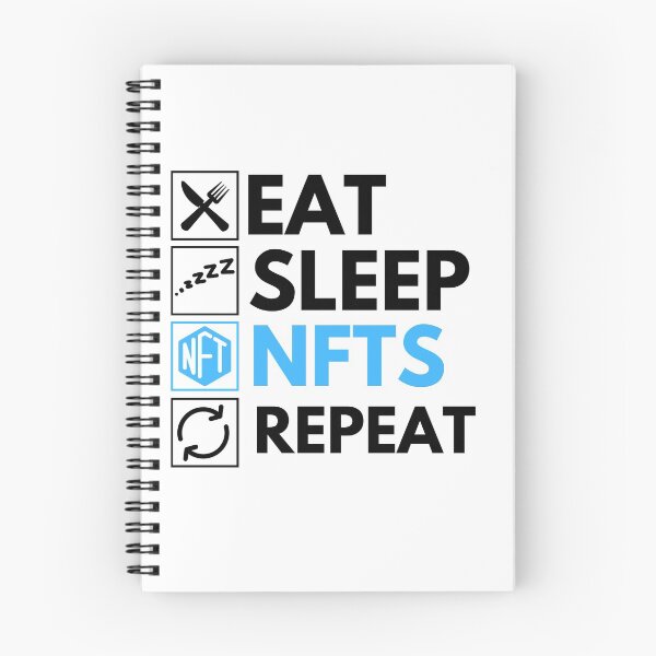 Artikelvorschau, Eat Sleep NFTs Repeat – Lustiger NFT-Humor entworfen und verkauft von nft-millionaire.