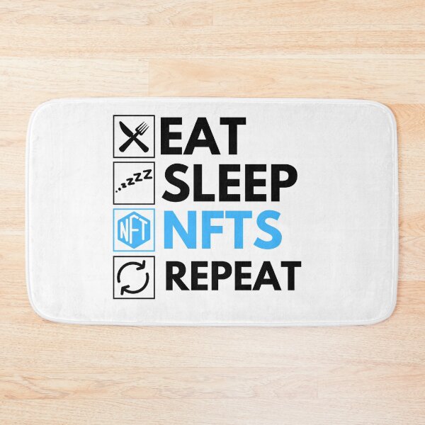Item preview, Eat Sleep NFTs Repeat - Funny NFT Humor  designed and sold by nft-millionaire.