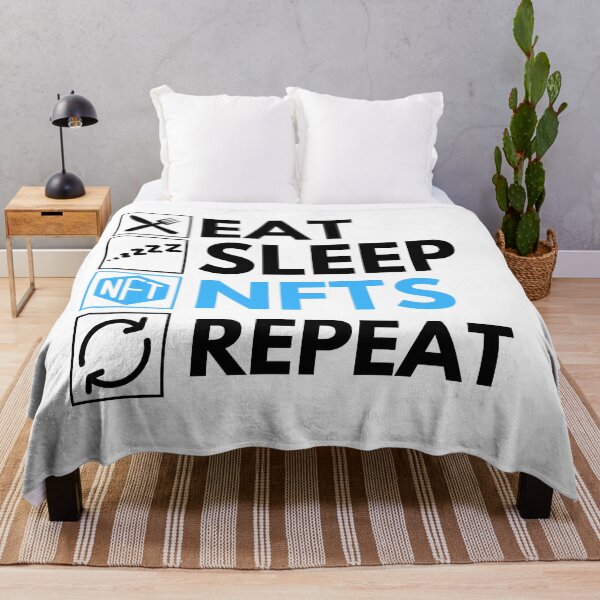Artikelvorschau, Eat Sleep NFTs Repeat – Lustiger NFT-Humor entworfen und verkauft von nft-millionaire.