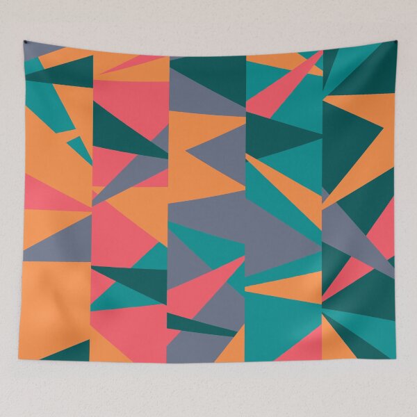 Item preview, Party Fireworks #1 Abstract Triangle Retro Pattern designed and sold by bubblyshades.