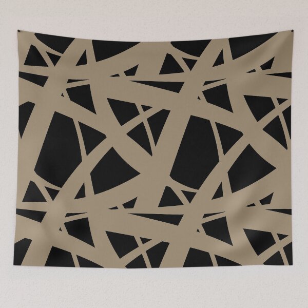 Item preview, Black and Brown Abstract Mosaic Pattern 3 Pairs DE 2022 Trending Color Tuscan Mosaic DE6208 designed and sold by ColorOfTheYears.
