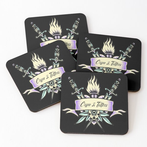 Item preview, Coffee And Tattoos - Caffeine Inked Gift designed and sold by Paula Helit.