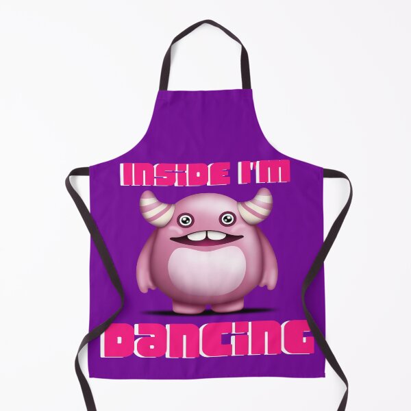 Artikelvorschau, Drinnen tanze ich - süßes lila Monster-Design entworfen und verkauft von LMcDs.
