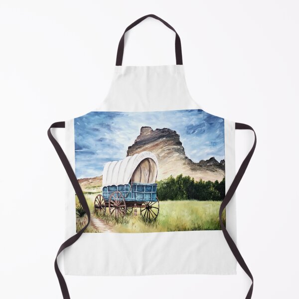 Item preview, Covered wagon oil painting designed and sold by ArtbyTreva.