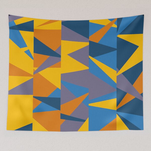 Item preview, Party Fireworks #2 Abstract Triangle Retro Pattern designed and sold by bubblyshades.