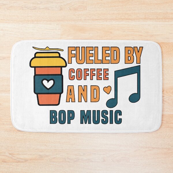 Item preview, fueled by coffee and bop music designed and sold by Shorim.