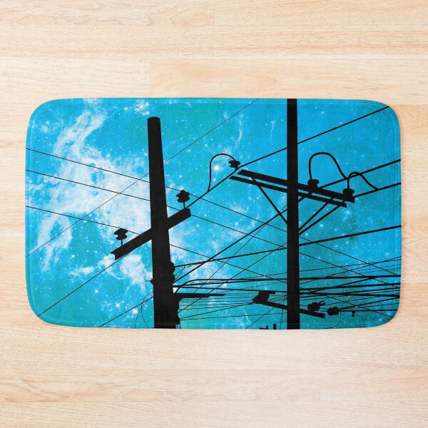 Item preview, Power Lines - Teal Space designed and sold by theblueofmyeye.