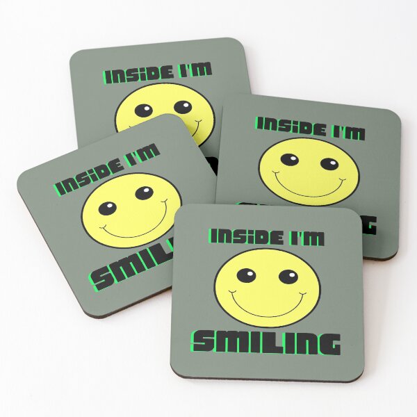 Item preview, Inside I'm Smiling - Classic Smiley Face Emoji designed and sold by LMcDs.