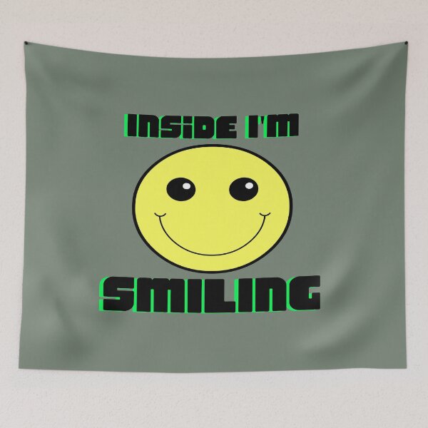 Item preview, Inside I'm Smiling - Classic Smiley Face Emoji designed and sold by LMcDs.
