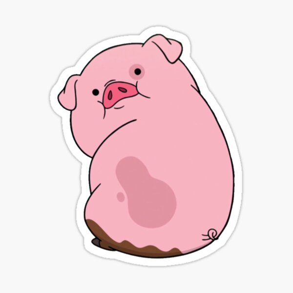 Waddles Stickers Redbubble - i eat kids i eat kids balloon from gravity falls roblox