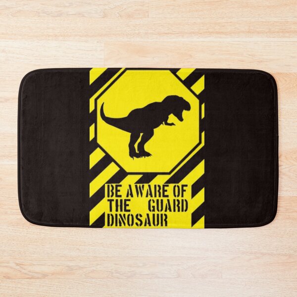 Item preview, Warning dino dinosaur guard designed and sold by Alexandra Designer.