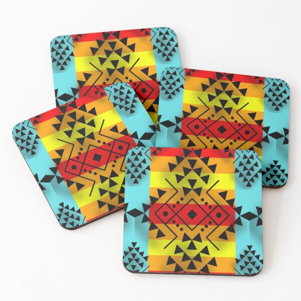 Item preview, Black / Aqua Geometric Native Print designed and sold by JMWCD.