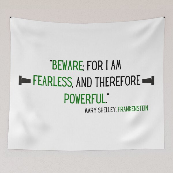 Item preview, Frankenstein by Mary Shelley Quote designed and sold by ShopLizCreates.