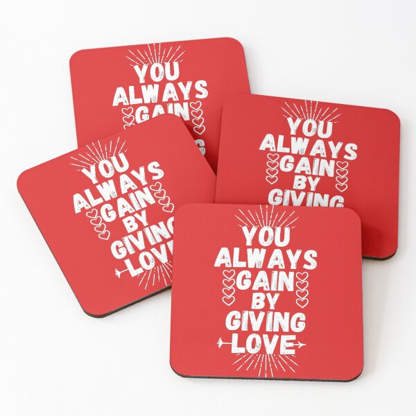Item preview, valentine's day quote you always gain by giving love designed and sold by salahnewdesign.