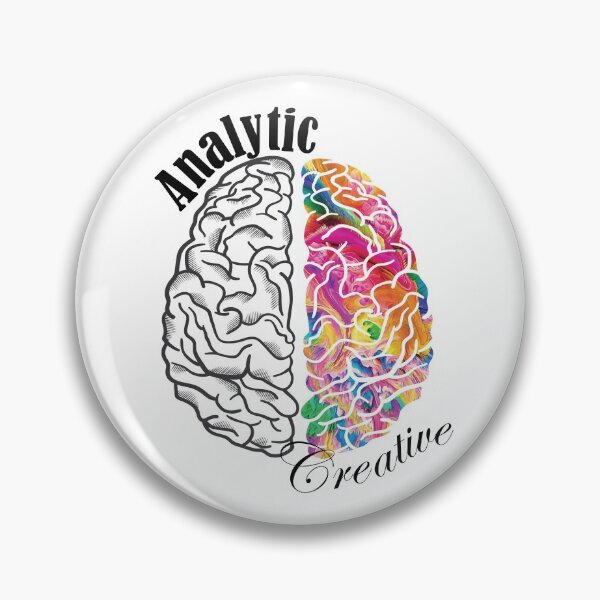 Item preview, Analytic Creative Brain Left Right designed and sold by TheInkElephant.