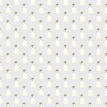 Artwork thumbnail, Pomsky Pattern by PrintsPrincess