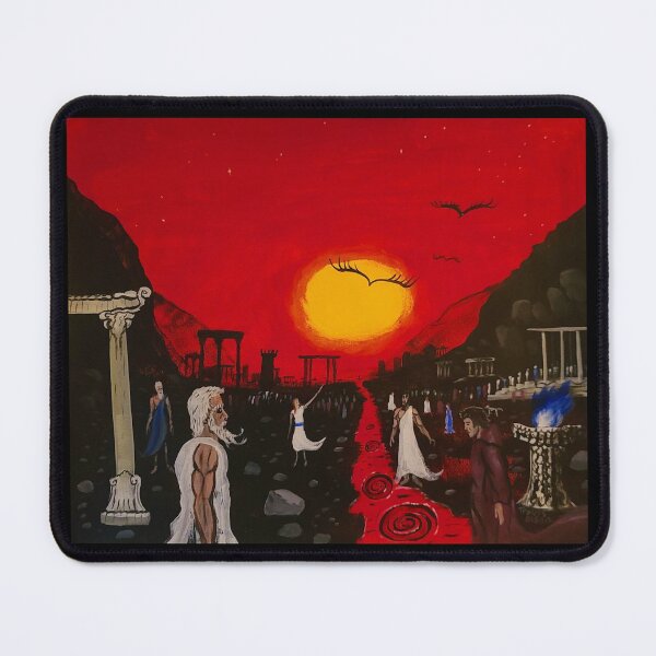 Item preview, Mysterious ancient red sunset designed and sold by Travis Olson.