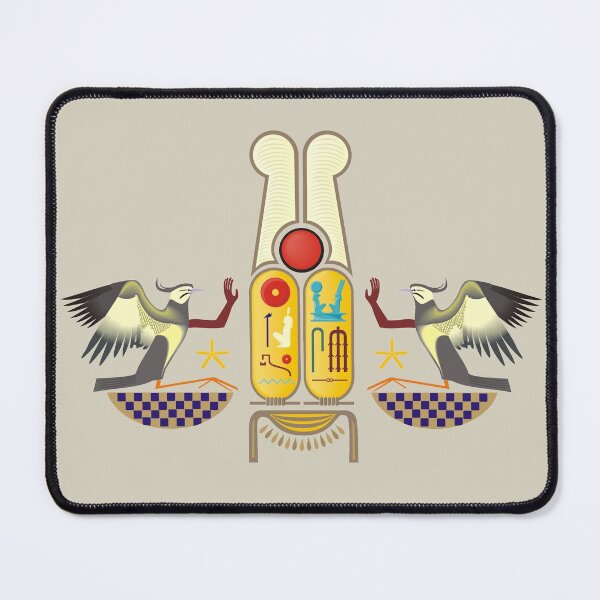Item preview, Ramesses the Great's Cartouches with adoring Rekhyt Birds designed and sold by HoremWeb.