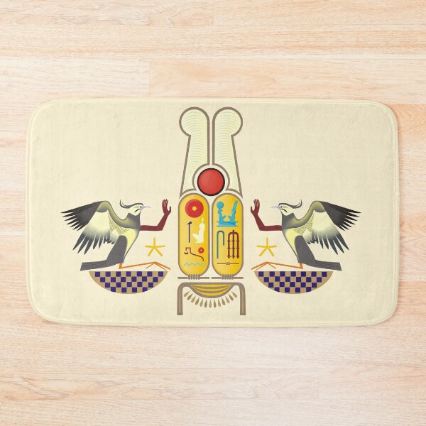 Item preview, Ramesses the Great's Cartouches with adoring Rekhyt Birds designed and sold by HoremWeb.