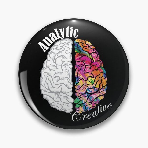 Item preview, Analytic Creative Brain Left Right designed and sold by TheInkElephant.