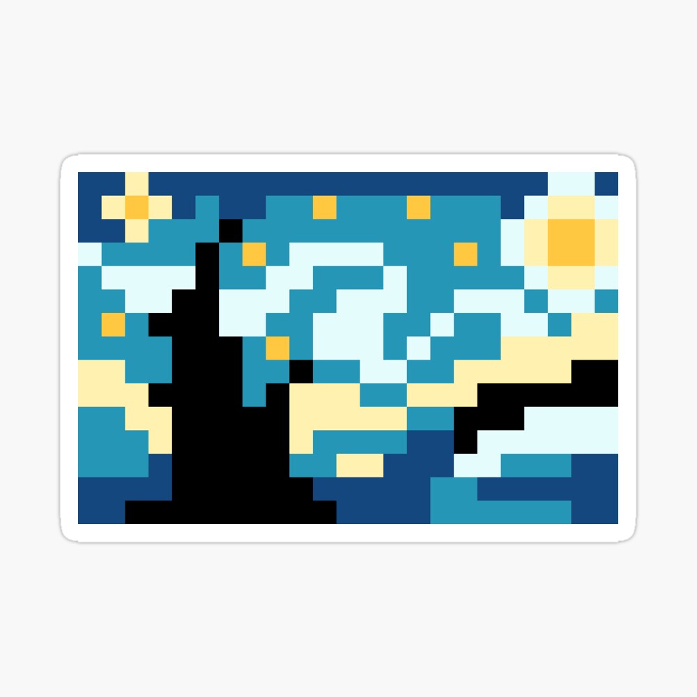 Starry Night Pixel Art – BRIK