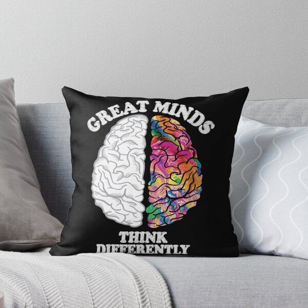 Item preview, Great Minds Think Differently - Analytic Creative Brain Left Right designed and sold by TheInkElephant.