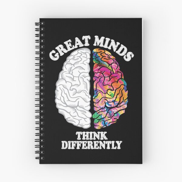 Item preview, Great Minds Think Differently - Analytic Creative Brain Left Right designed and sold by TheInkElephant.