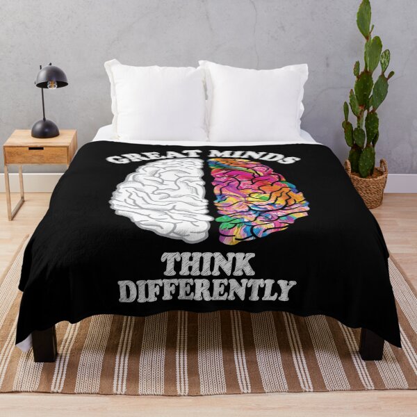 Item preview, Great Minds Think Differently - Analytic Creative Brain Left Right designed and sold by TheInkElephant.