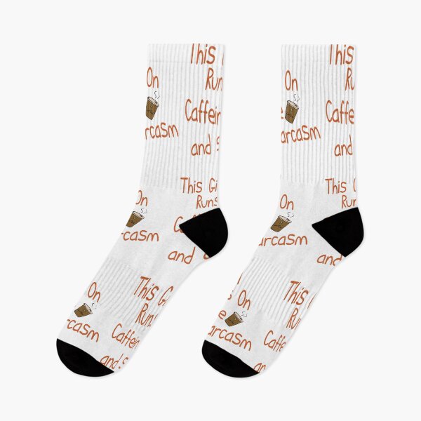 Item preview, This girl runs on caffeine and sarcasm designed and sold by fatimaezzahra27.