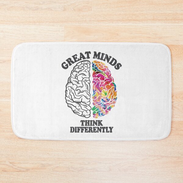 Item preview, Great Minds Think Differently - Analytic Creative Brain Left Right designed and sold by TheInkElephant.