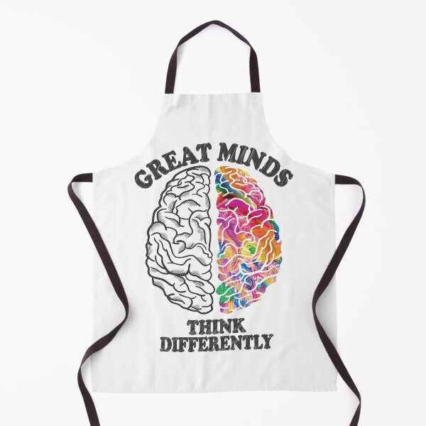 Item preview, Great Minds Think Differently - Analytic Creative Brain Left Right designed and sold by TheInkElephant.