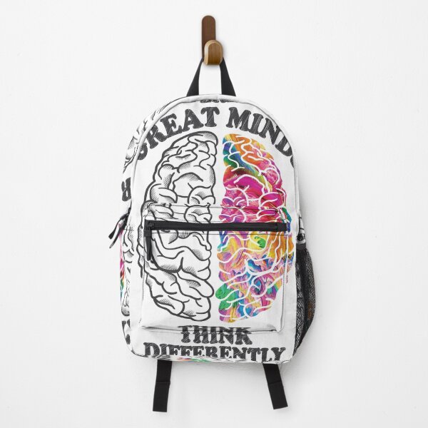 Item preview, Great Minds Think Differently - Analytic Creative Brain Left Right designed and sold by TheInkElephant.