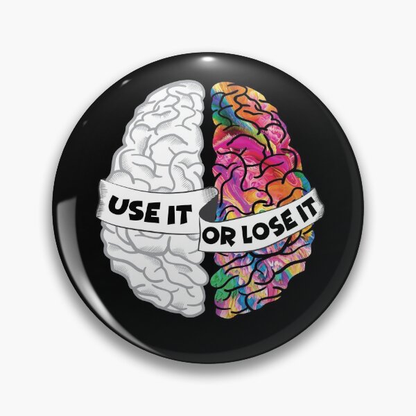 Item preview, Use It Or Lose It - Analytic Creative Brain Left Right designed and sold by TheInkElephant.