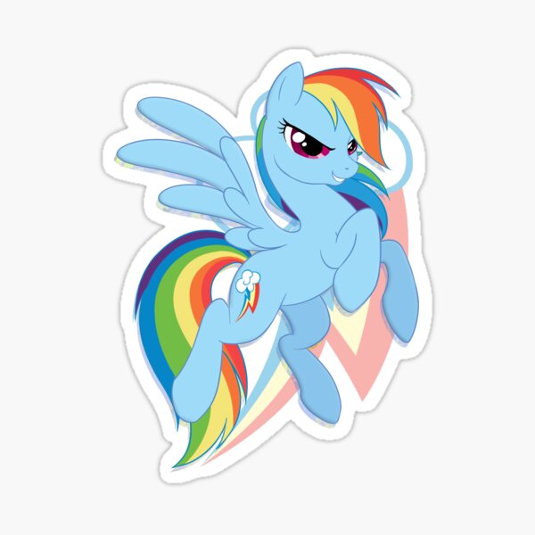 Rainbow Dash Vignette Sticker