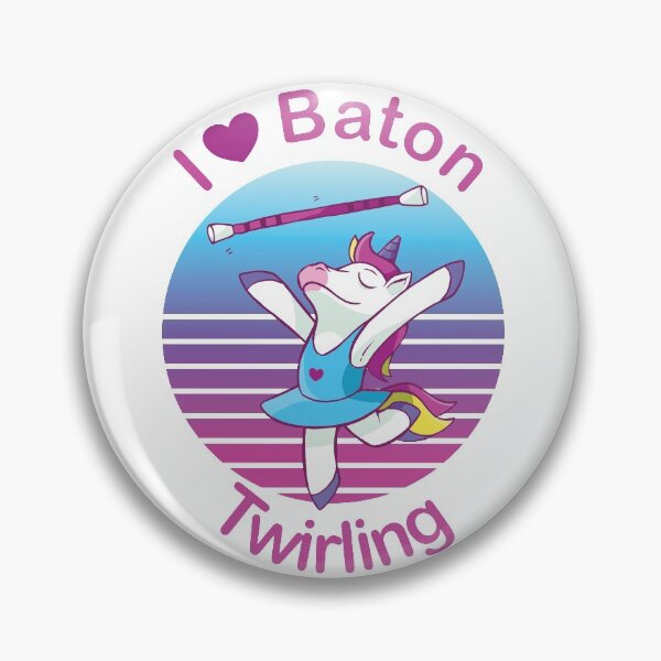 Item preview, Dancing Unicorn - I Love Baton Twirling designed and sold by Sankt-Josephine.