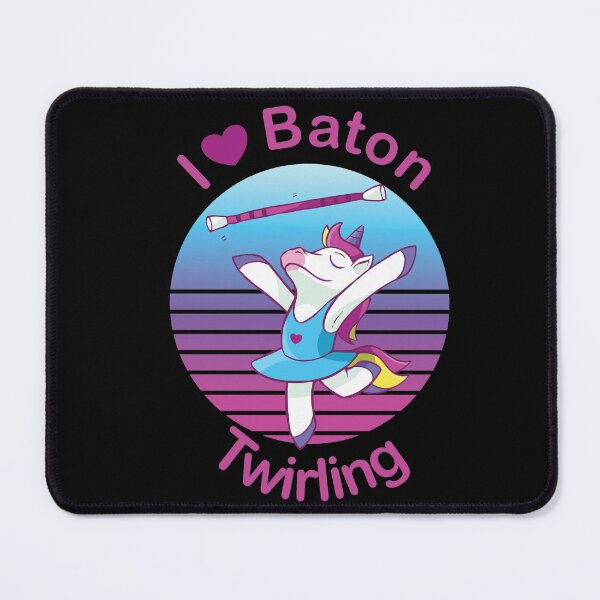 Item preview, Dancing Unicorn - I Love Baton Twirling designed and sold by Sankt-Josephine.