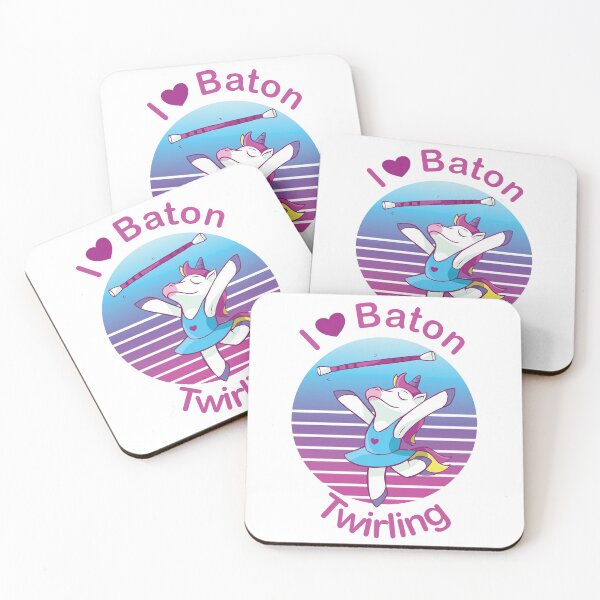 Item preview, Dancing Unicorn - I Love Baton Twirling designed and sold by Sankt-Josephine.