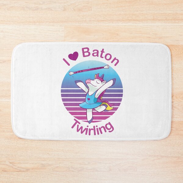 Item preview, Dancing Unicorn - I Love Baton Twirling designed and sold by Sankt-Josephine.